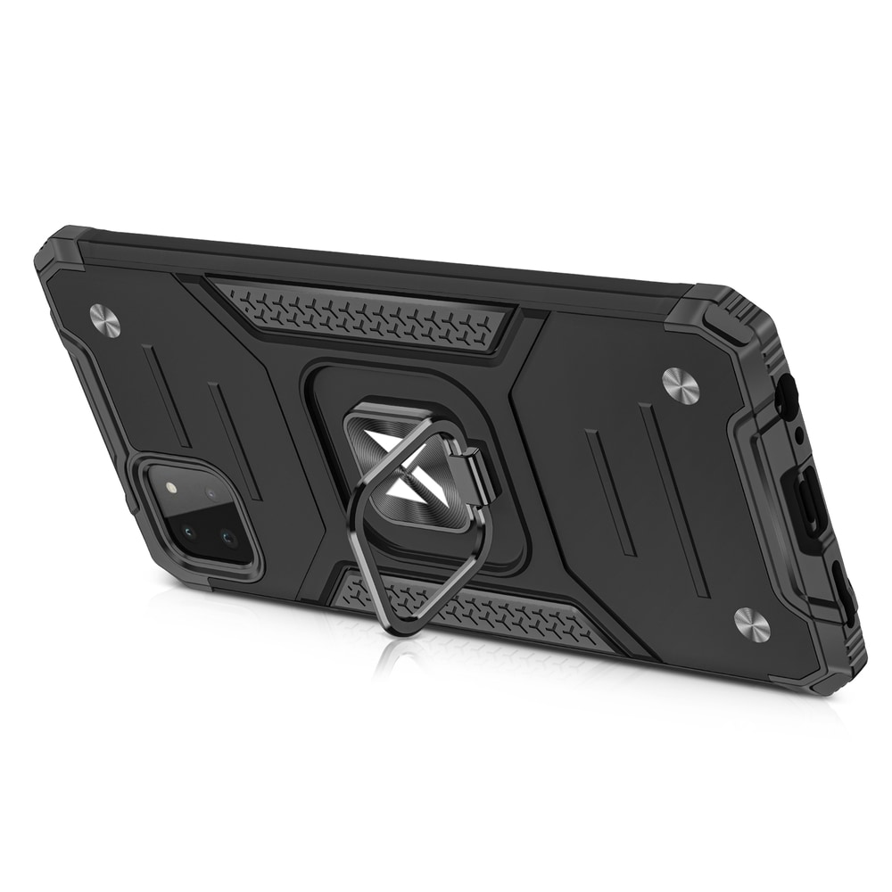 Wozinsky Ring Armor Case Kickstand Tough Rugged Cover for Samsung Galaxy A22 4G blå