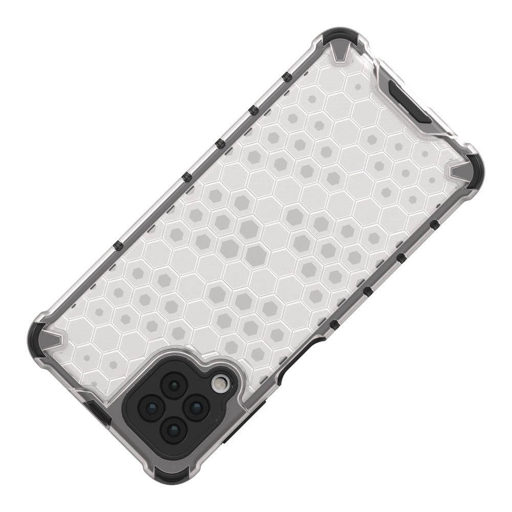 Honeycomb Case pansredeksel med TPU støtfanger for Samsung Galaxy A22 4G svart