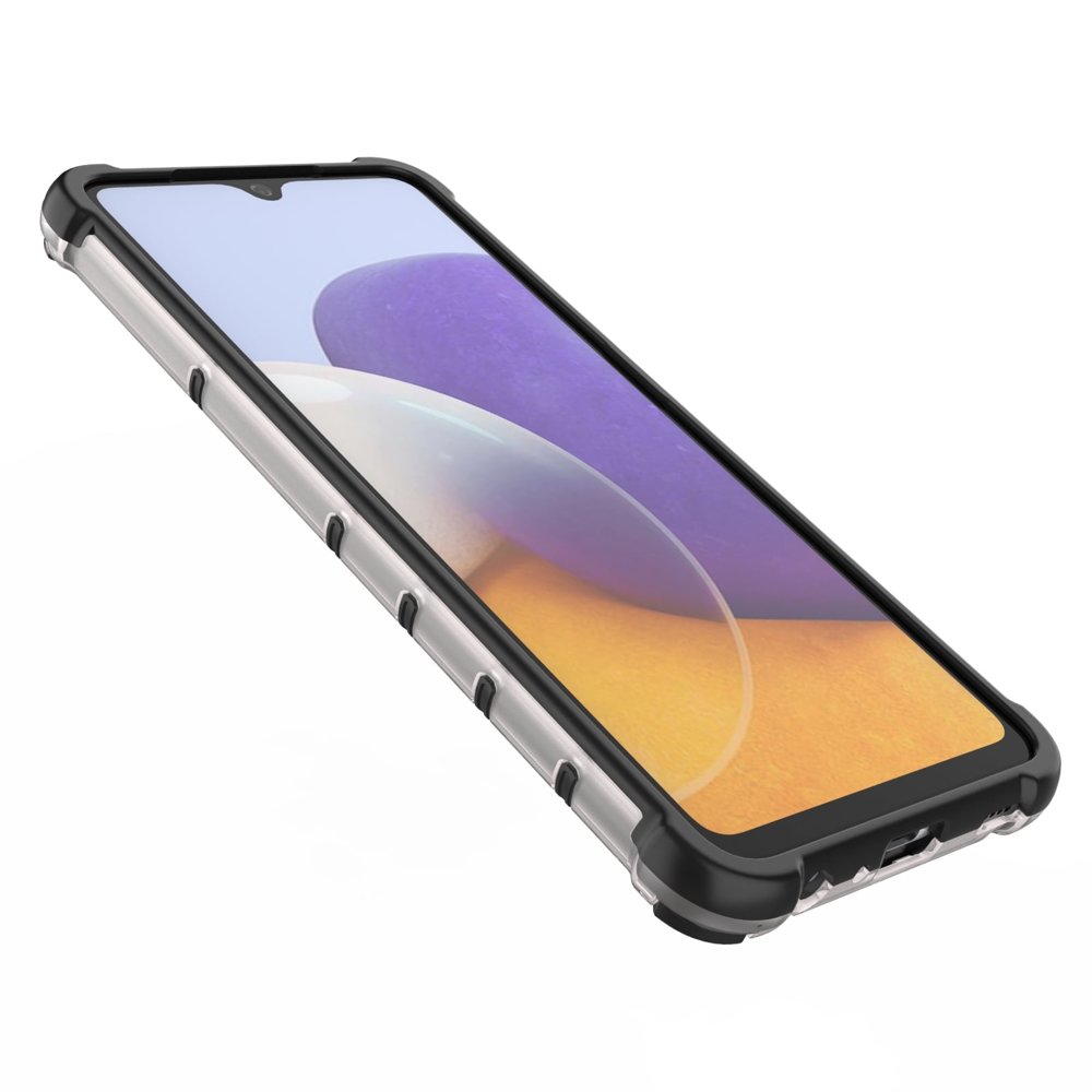 Honeycomb Case pansredeksel med TPU støtfanger for Samsung Galaxy A22 4G blå