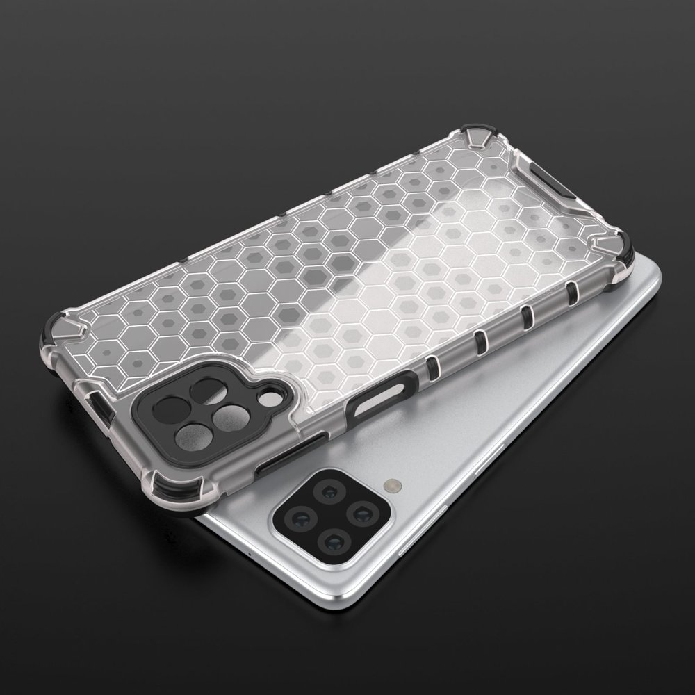 Honeycomb Case pansredeksel med TPU støtfanger for Samsung Galaxy A22 4G rød