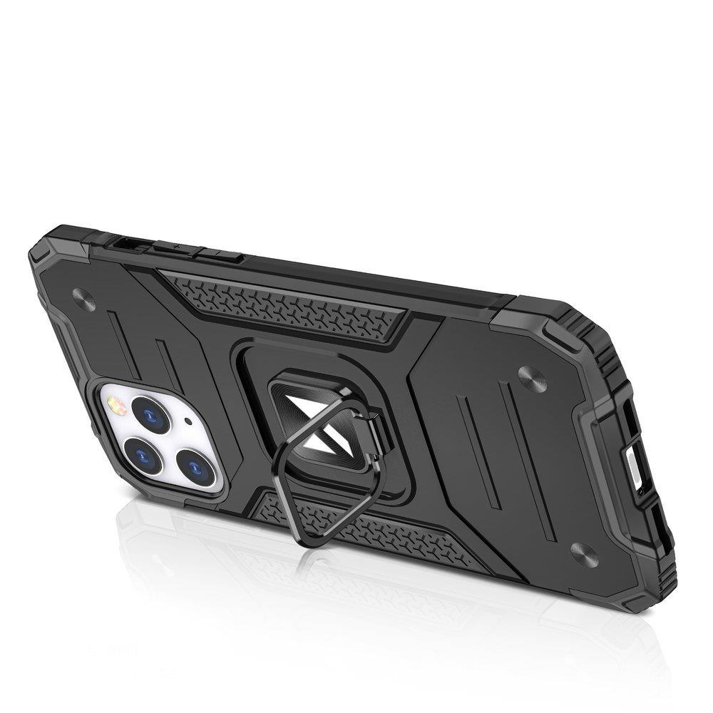 Wozinsky Ring Armor Case Kickstand Tough Rugged Cover for iPhone 13 mini blå