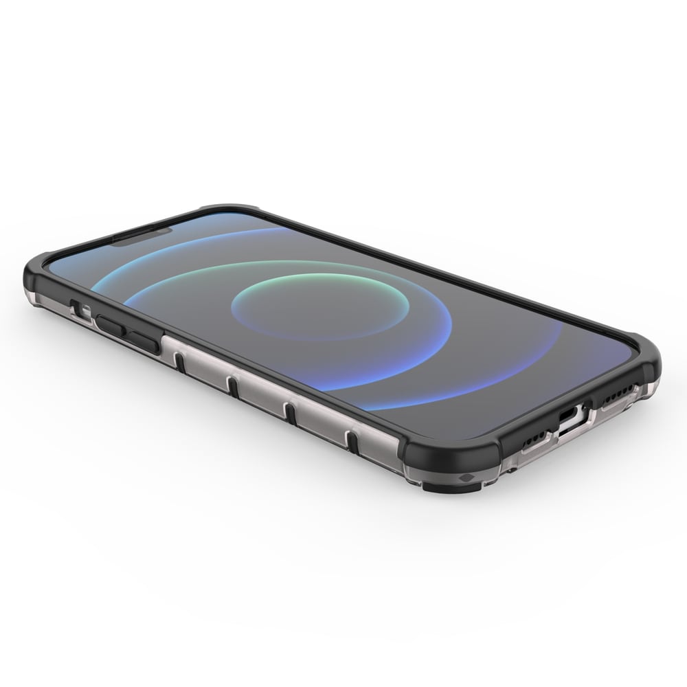 Honeycomb Case pansredeksel med TPU støtfanger for iPhone 13 Pro Max blå