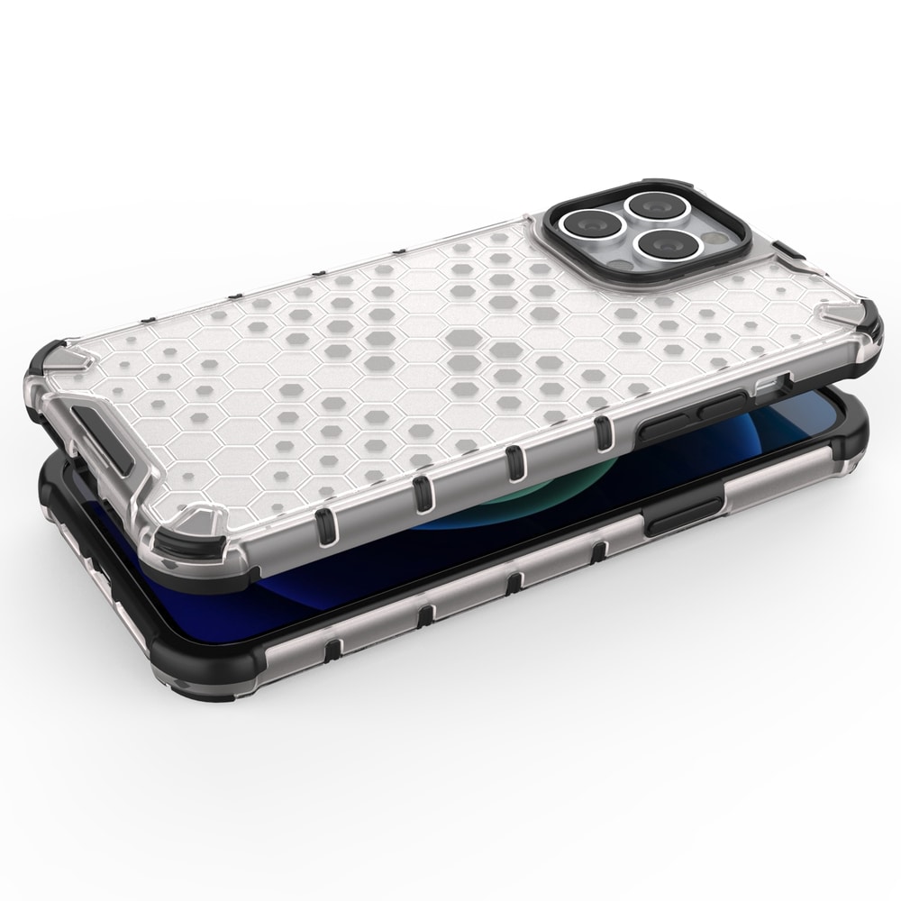 Honeycomb Case pansredeksel med TPU støtfanger for iPhone 13 Pro Max blå