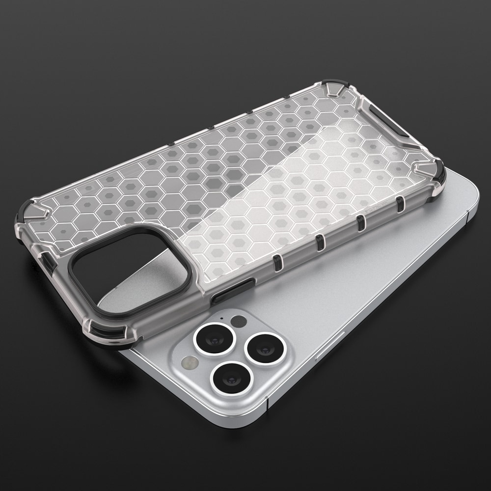 Honeycomb Case pansredeksel med TPU støtfanger for iPhone 13 Pro Max blå