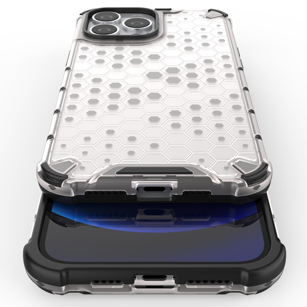 Honeycomb Case pansredeksel med TPU støtfanger for iPhone 13 Pro Max grønn