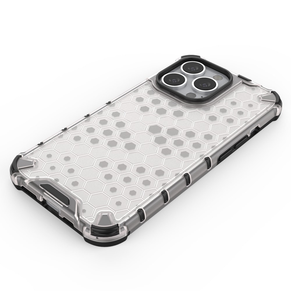 Honeycomb Case pansredeksel med TPU støtfanger for iPhone 13 Pro blå