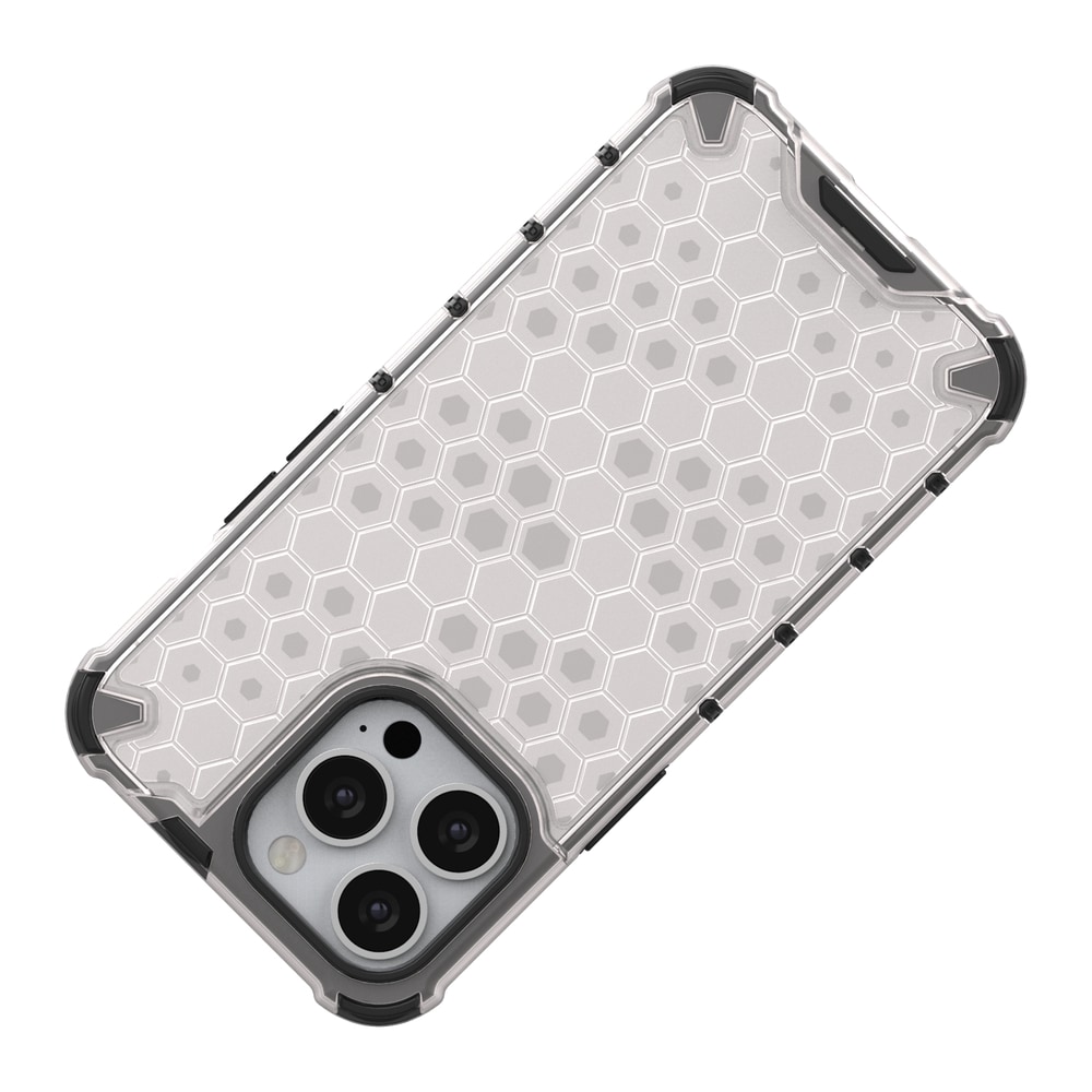 Honeycomb Case pansredeksel med TPU støtfanger for iPhone 13 Pro blå