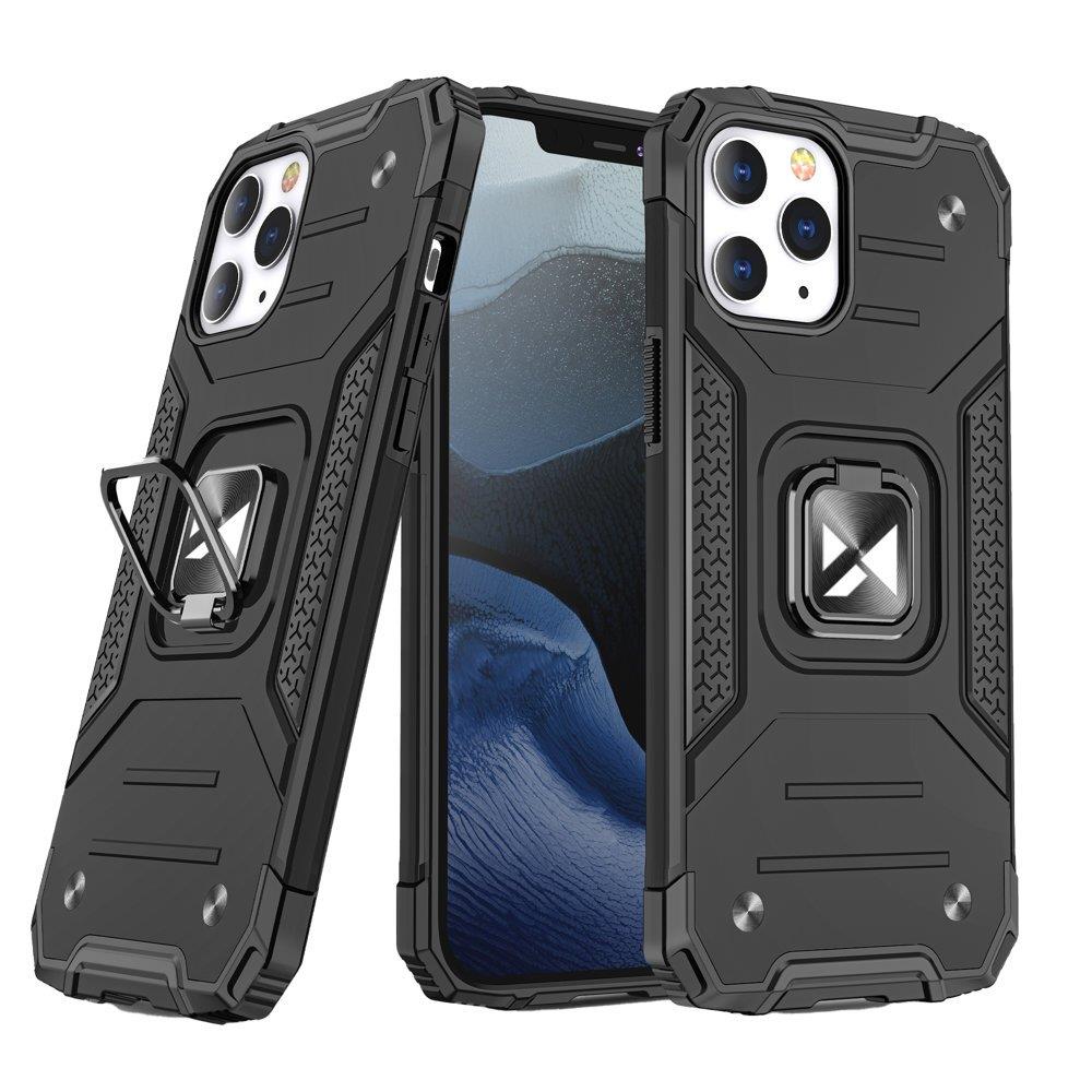Wozinsky Ring Armor Case Kickstand Tough Rugged Cover for iPhone 13 Pro Max svart