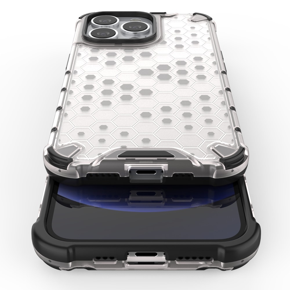 Honeycomb Case pansredeksel med TPU støtfanger for iPhone 13 Pro grønn