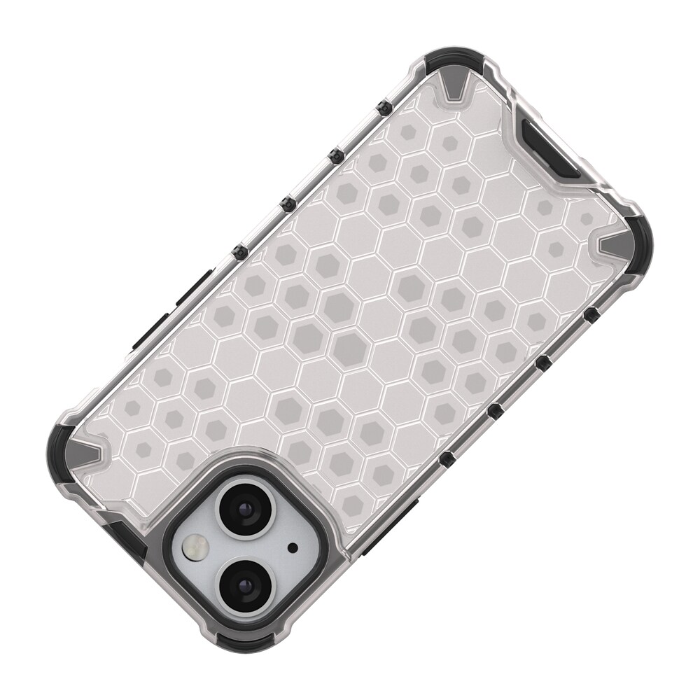 Honeycomb Case pansredeksel med TPU støtfanger for iPhone 13 mini grønn