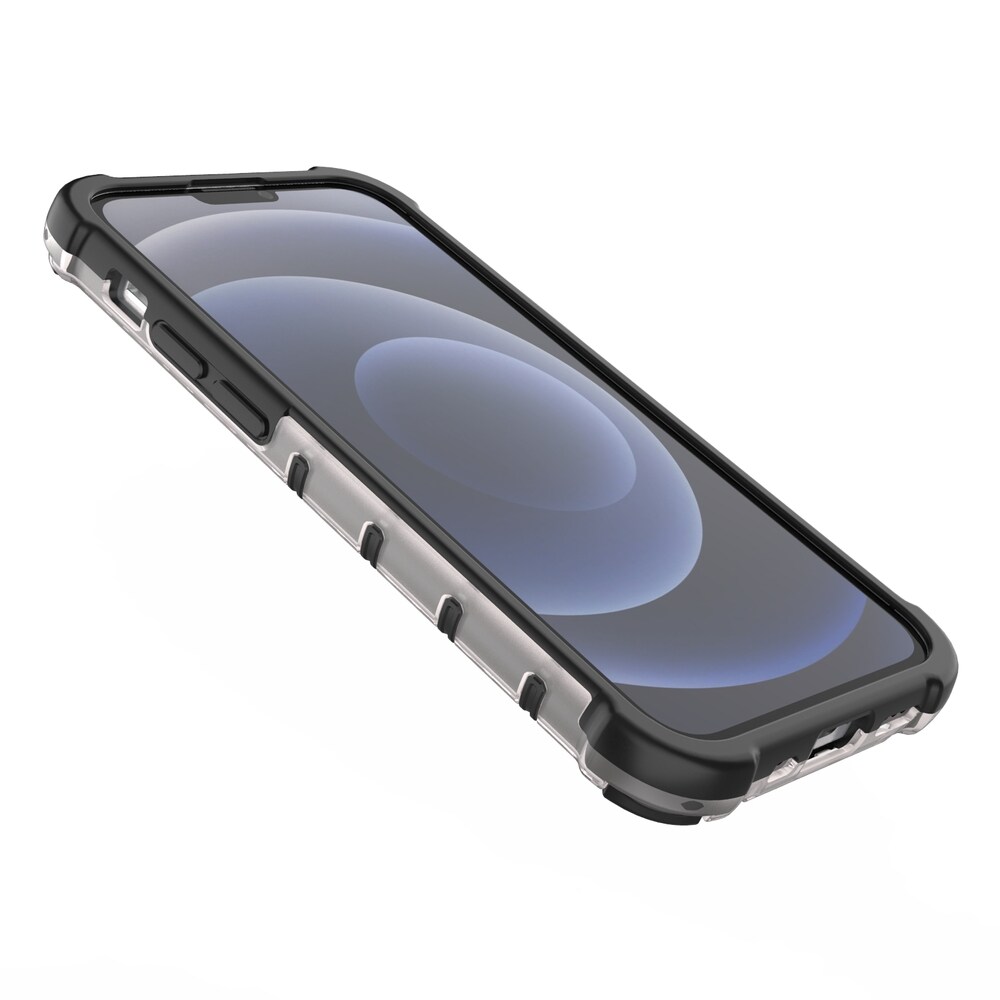 Honeycomb Case pansredeksel med TPU støtfanger for iPhone 13 mini rød