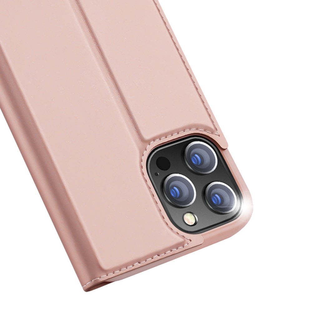 Dux Ducis Skin Pro bokhylleveske for iPhone 13 Pro rosa