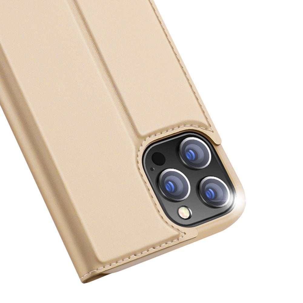 Dux Ducis Skin Pro bokhylleveske for iPhone 13 Pro Max Golden