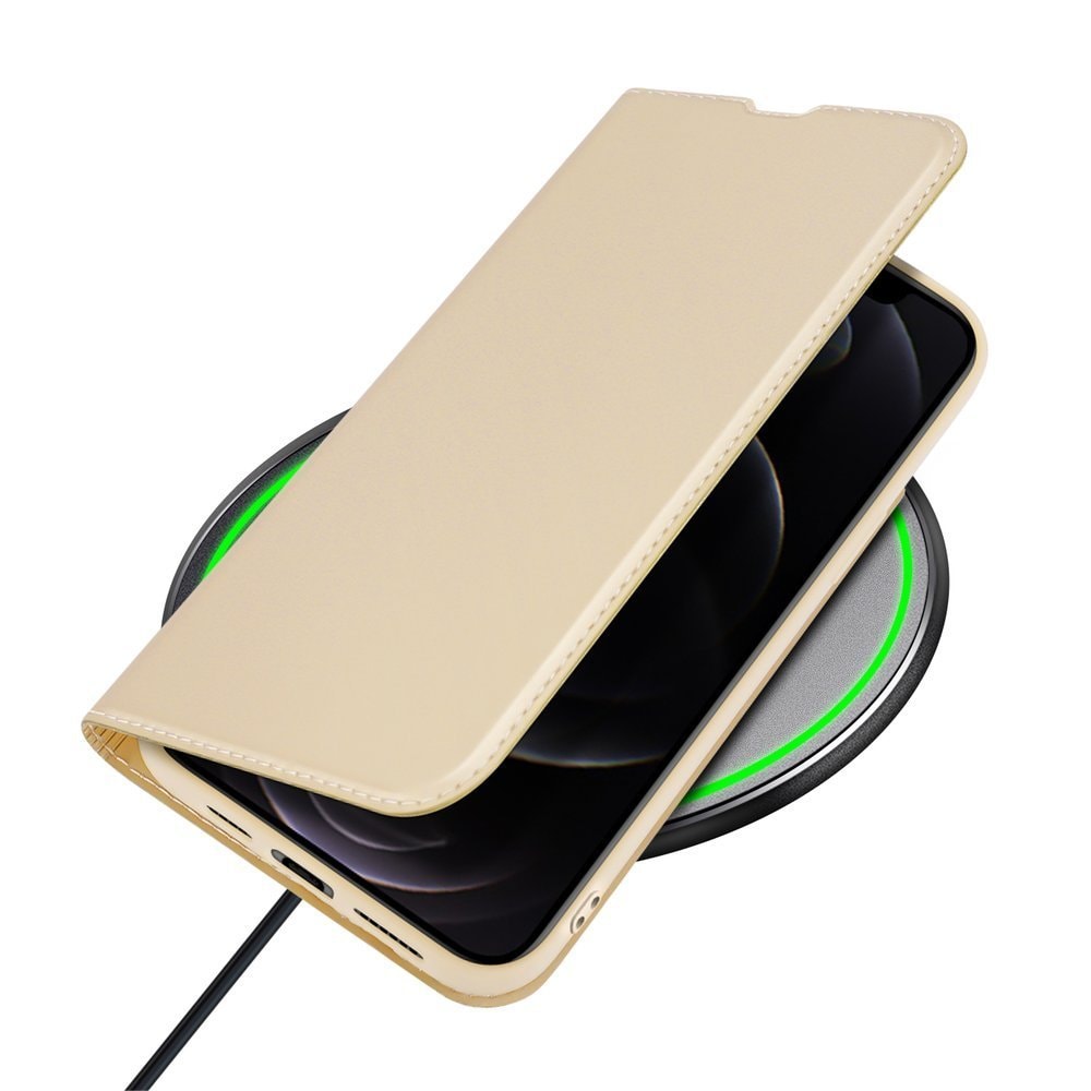 Dux Ducis Skin Pro bokhylleveske for iPhone 13 Pro Max Golden