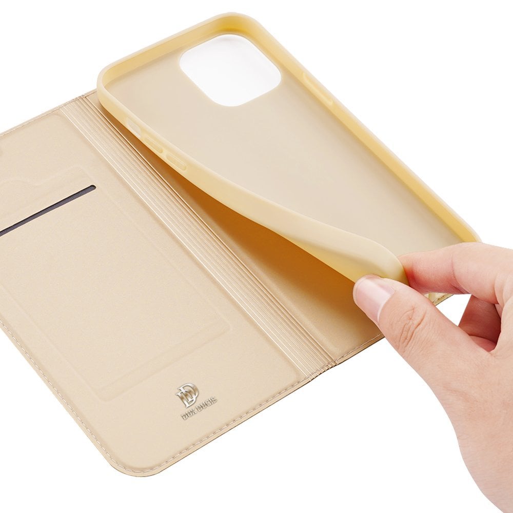 Dux Ducis Skin Pro bokhylleveske for iPhone 13 Pro Max Golden