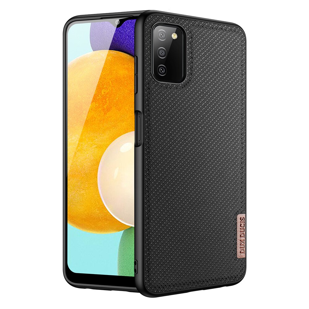 Dux Ducis Fino etui dekket med nylonmateriale for Samsung Galaxy A03s svart