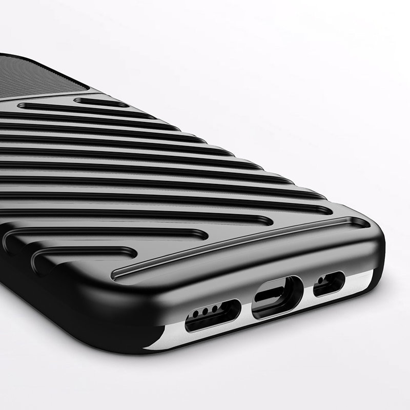 Thunder Case fleksibelt, robust TPU-deksel for iPhone 13 mini grønn