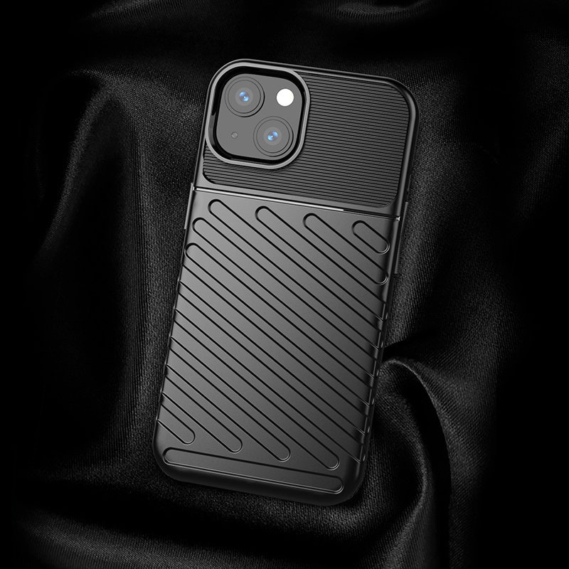 Thunder Case fleksibelt, robust TPU-deksel for iPhone 13 mini grønn