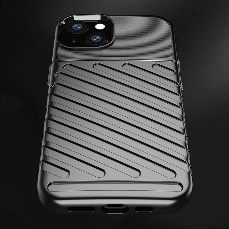Thunder Case fleksibelt, robust TPU-deksel for iPhone 13 mini grønn