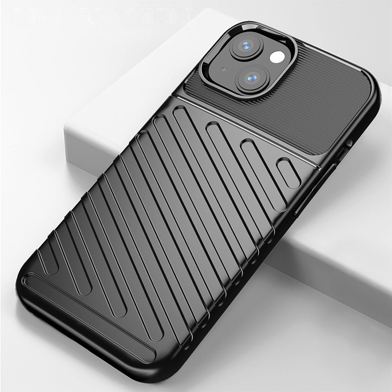 Thunder Case fleksibelt, robust TPU-deksel for iPhone 13 mini blå