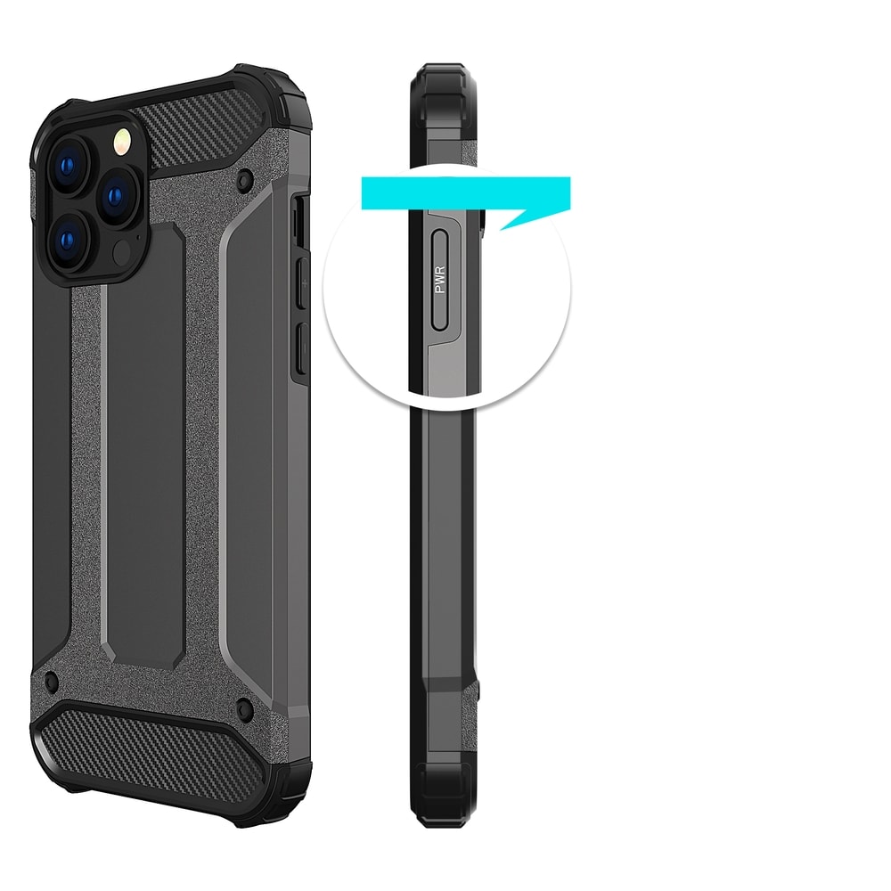 Hybrid Armor-etui, tøft og robust deksel for iPhone 13 Pro golden
