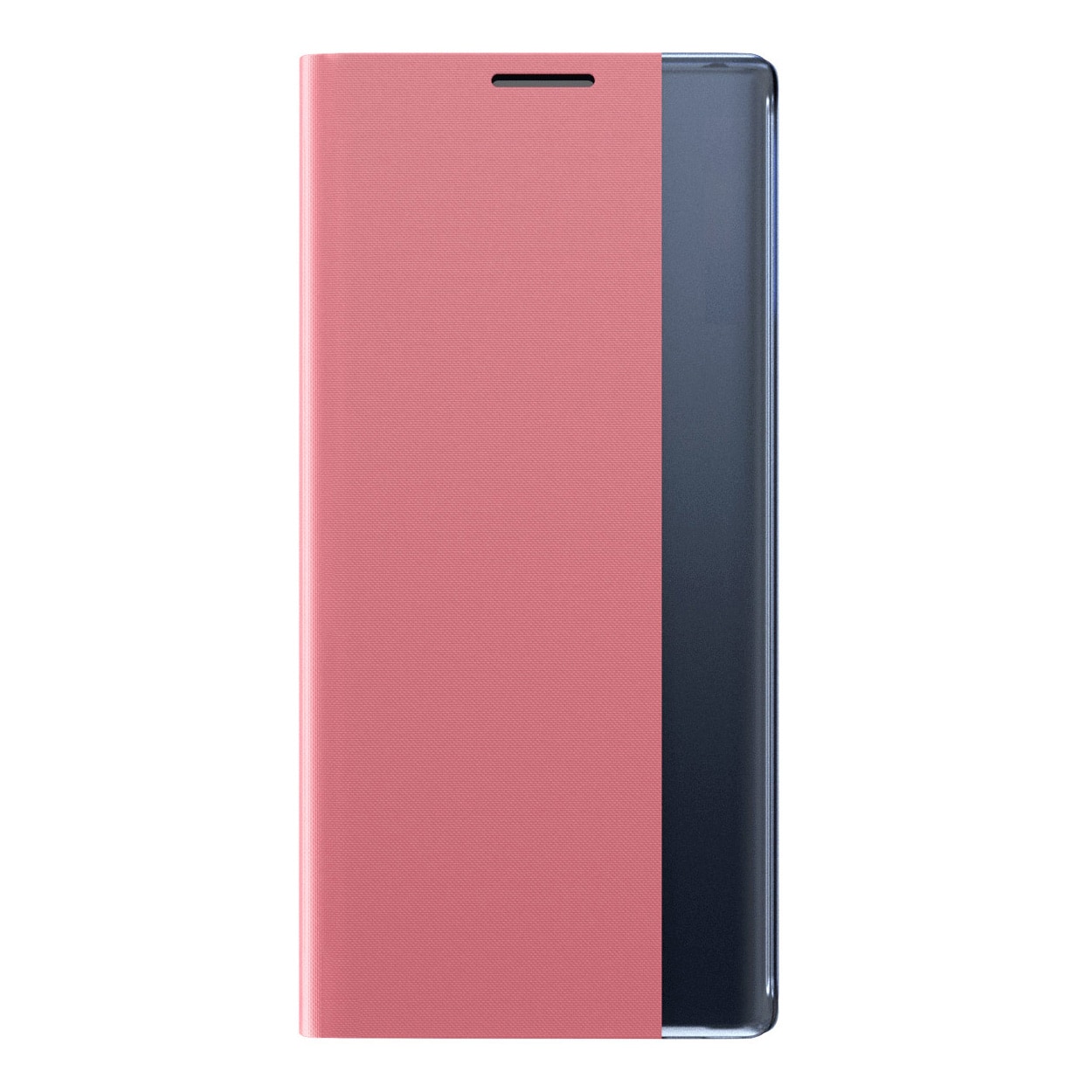 Sleep Case Bookcase-etui med smart vindu for iPhone 13 Pro Max rosa