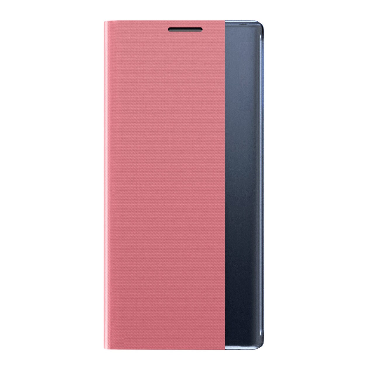 Sleep Case Bookcase Bookcase Type Case med smart vindu for iPhone 13 mini rosa