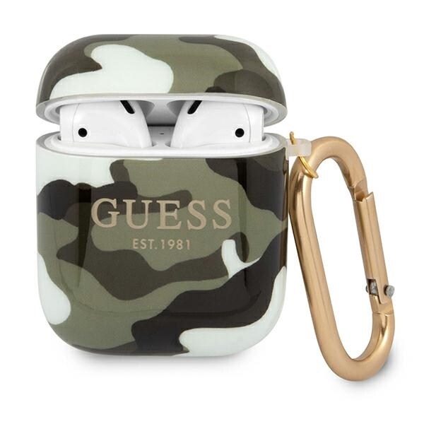 Guess GUA2UCAMA AirPods-deksel grønn/khaki Camo Collection