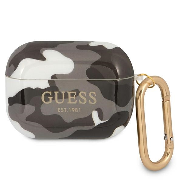 Guess GUAPUCAMG AirPods Pro-deksel svart/svart Camo Collection