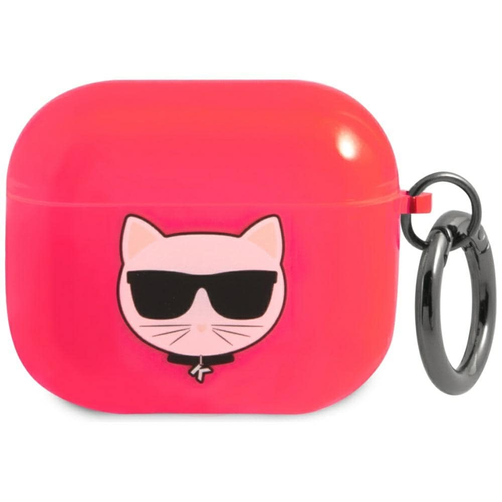 Karl Lagerfeld Choupette-etui for AirPods 3 - Rosa