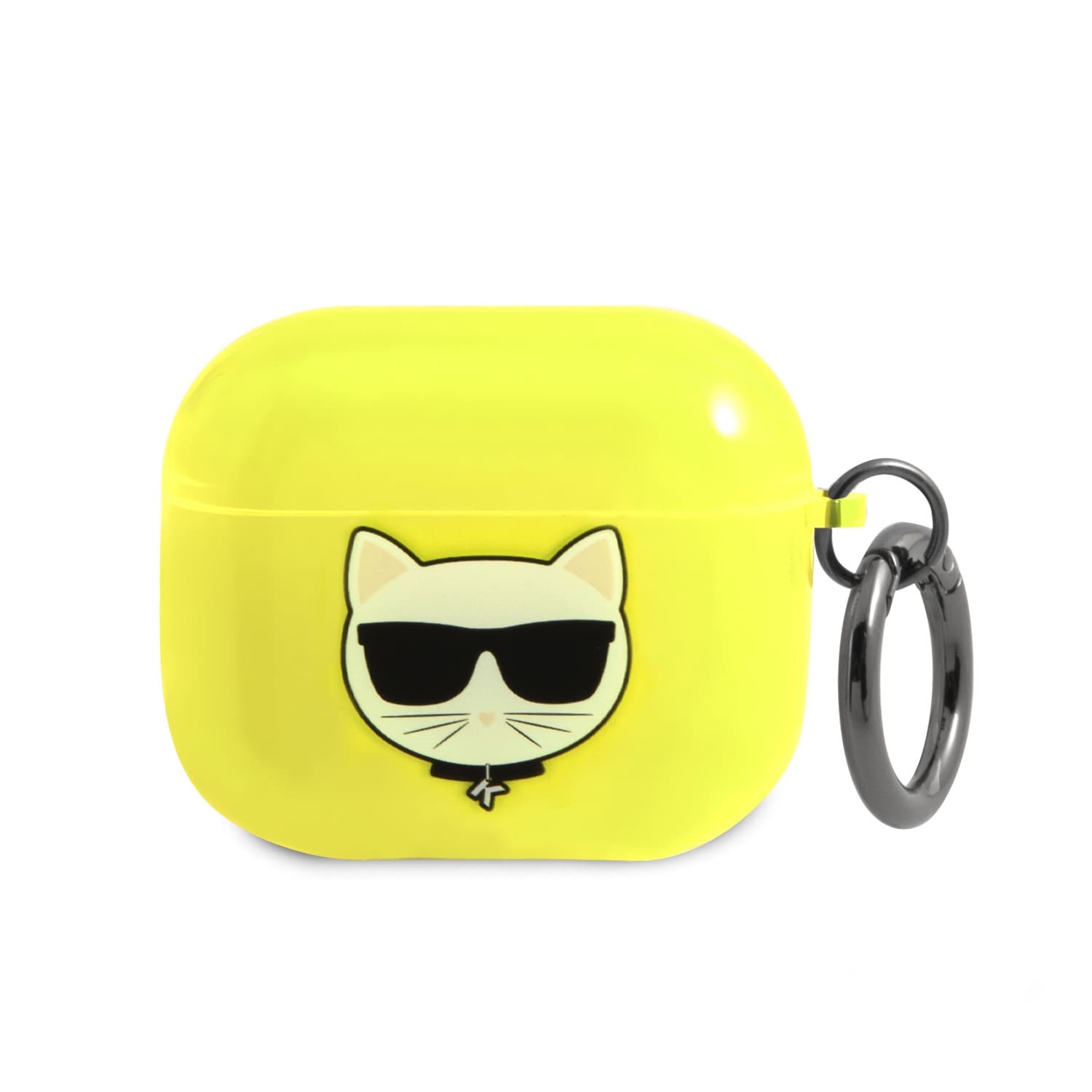 Karl Lagerfeld Choupette-etui for AirPods 3 - Gul