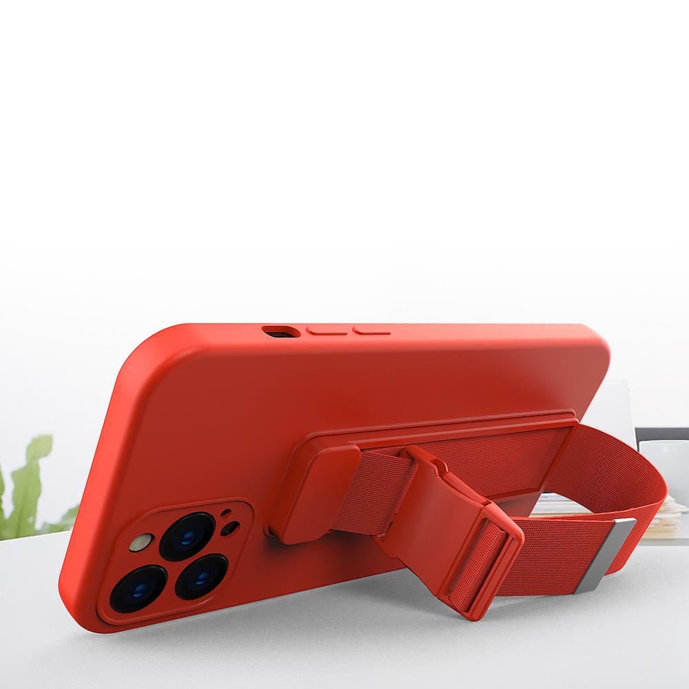 Tauetui Gel-etui med en kjede lanyard bag lanyard iPhone XS Max rosa