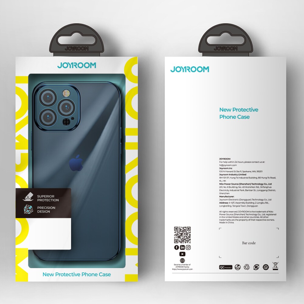 Joyroom Chery speildeksel for iPhone 13 Pro metallisk ramme sølv (JR-BP908 sølv)