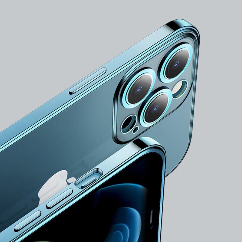 Joyroom Chery speildeksel for iPhone 13 Pro metallisk ramme sølv (JR-BP908 sølv)