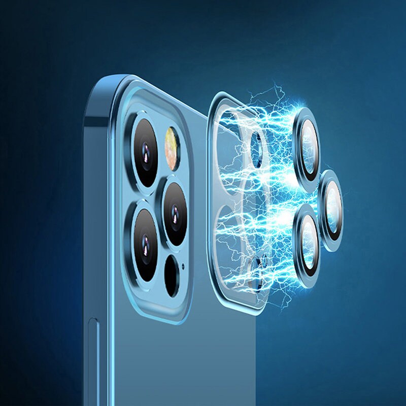 Joyroom Chery speildeksel for iPhone 13 Pro metallisk ramme sølv (JR-BP908 sølv)