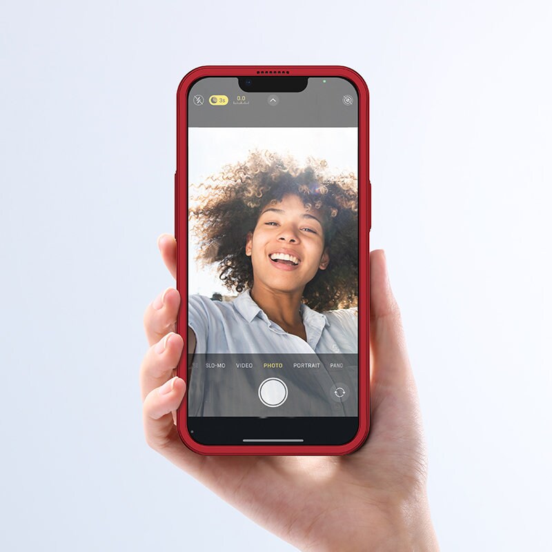 Joyroom 360 Fullt deksel for iPhone 13 Pro Max + herdet glass skjermbeskytter rød (JR-BP928)