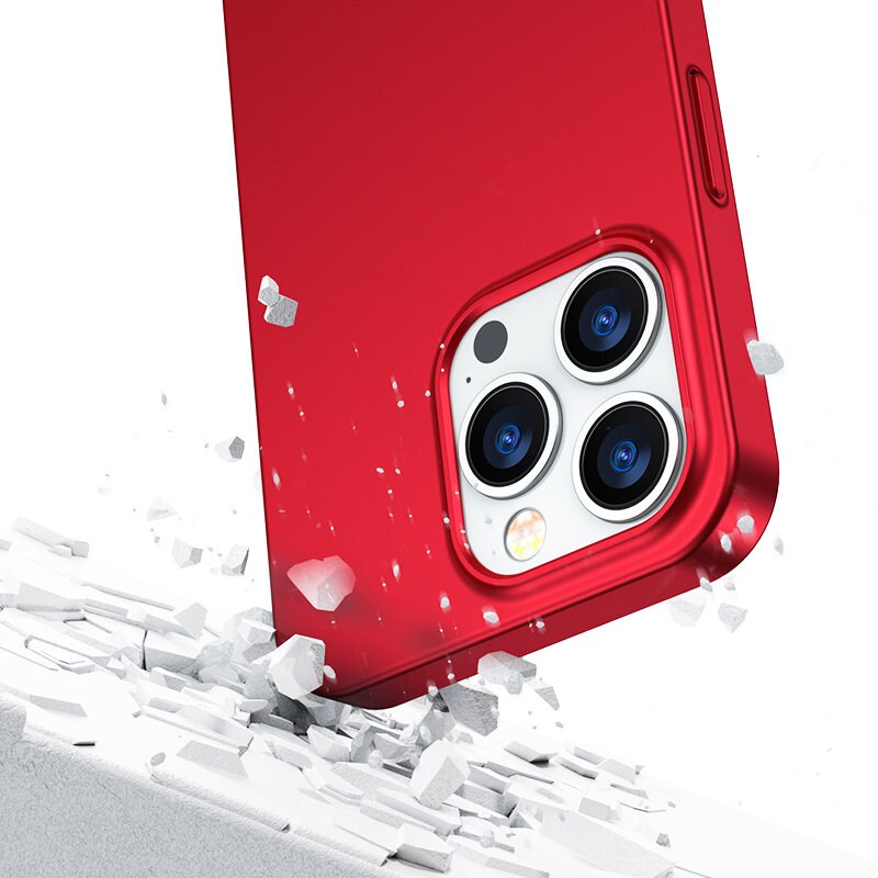 Joyroom 360 Fullt deksel for iPhone 13 Pro Max + herdet glass skjermbeskytter rød (JR-BP928)