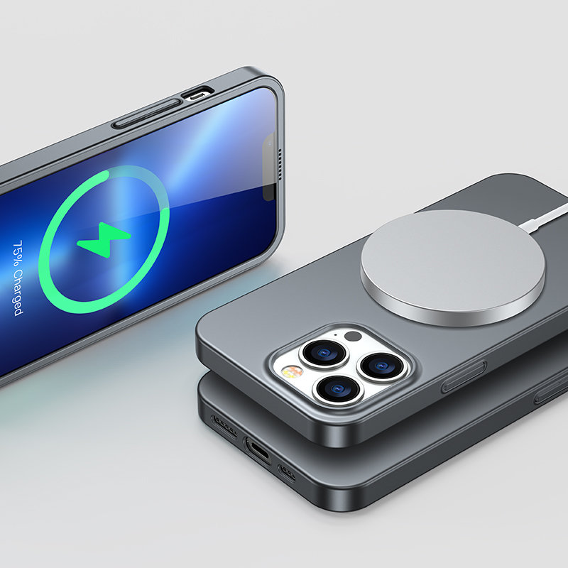 Joyroom 360 Fullt deksel for iPhone 13 Pro + herdet glass skjermbeskytter grå (JR-BP935)