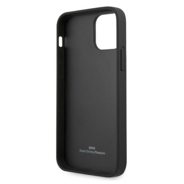 BMW Curve Perforert lærveske for iPhone 12 / iPhone 12 Pro - Svart