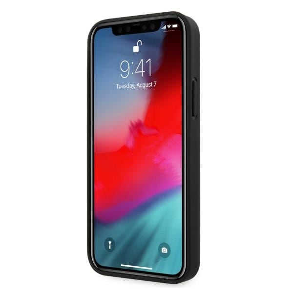 BMW Perforert lærveske til iPhone 12 / iPhone 12 Pro - Svart