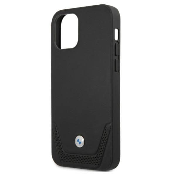 BMW Perforert lærveske til iPhone 12 / iPhone 12 Pro - Svart