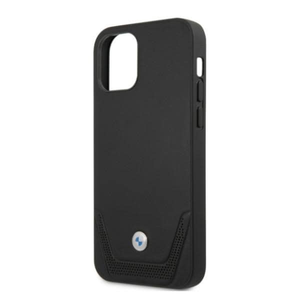 BMW Perforert lærveske til iPhone 12 Pro Max - svart