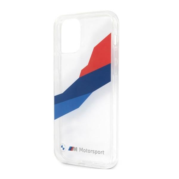 BMW Motorsport Tricolor-etui for iPhone 12 Pro Max - gjennomsiktig