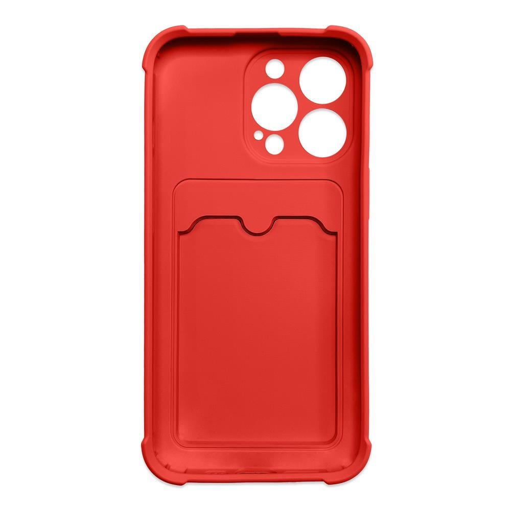 Kort Armor Etui Veske For Samsung Galaxy A32 4G - Silikon Lommebok Deksel Rød