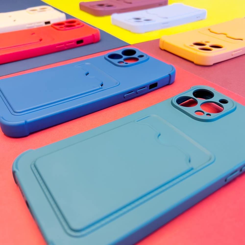 Kort Armor Etui Veske For Samsung Galaxy A32 4G - Silikon Lommebok Deksel Rød