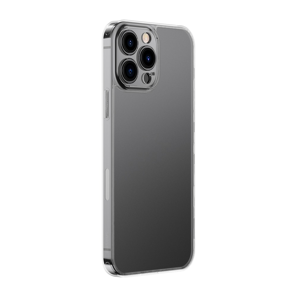 Baseus Frosted Glass Case for iPhone 13 Pro Max - Hard Cover with Clear Gel Frame (ARWS000202)
