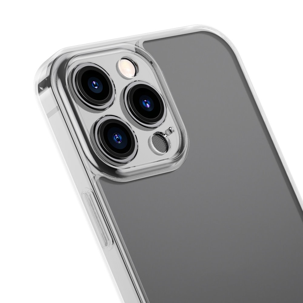 Baseus Frosted Glass Case for iPhone 13 Pro Max - Hard Cover with Clear Gel Frame (ARWS000202)