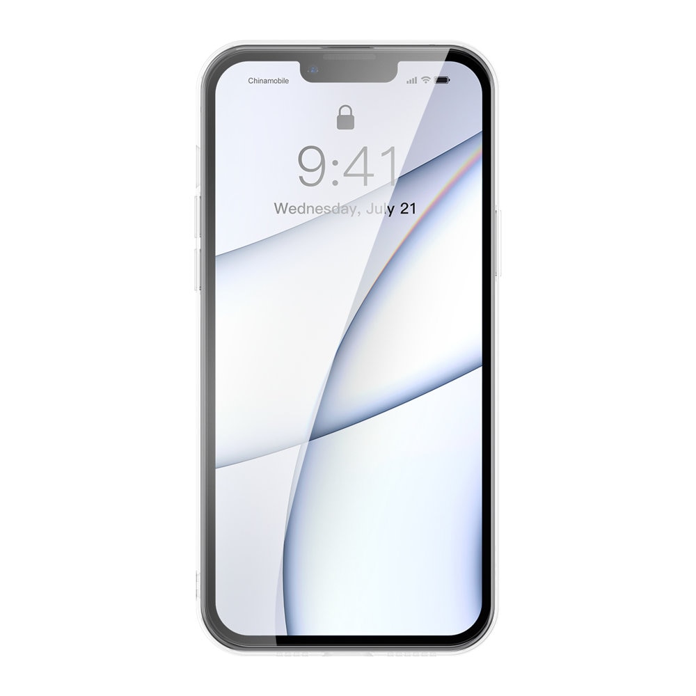 Baseus Frosted Glass Case for iPhone 13 Pro Max - Hard Cover with Clear Gel Frame (ARWS000202)
