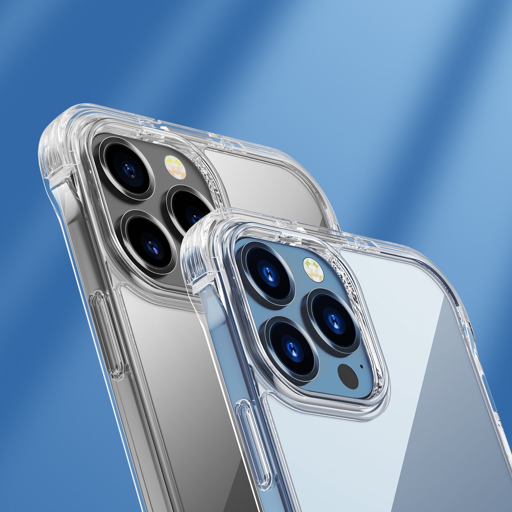 Joyroom Defender Series etui for iPhone 13 Pro Max, robust, transparent med kickstand (JR-BP956)