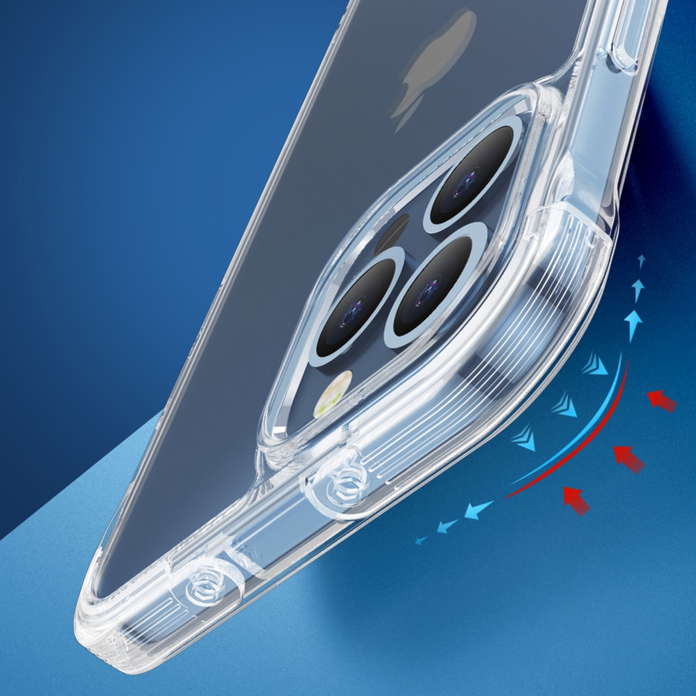 Joyroom Defender Series etui for iPhone 13 Pro Max, robust, transparent med kickstand (JR-BP956)